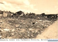 Insurrección Popular de Estelí - Esquina dode era Farmacia Pereira - Septiembre de 1978
