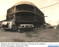 Insurrección Popular de Estelí - Almacén del señor Karim Hassan y farmacia Auxiliadora - Septiembre de 1978